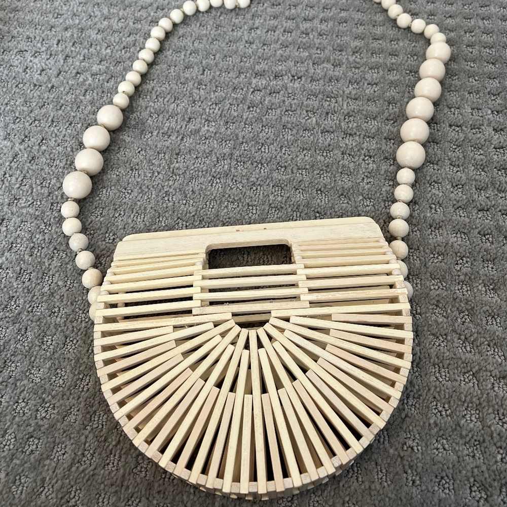 Cult Gaia Ark Micro Crossbody Bamboo Bag